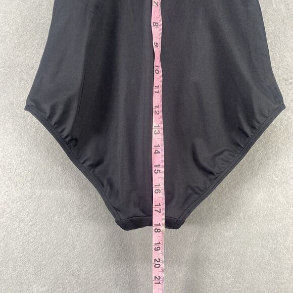 Lascana Venus Swimsuit Womens Size 10 Black White Ditsy Print Tummy Control Swim - Picture 7 of 12